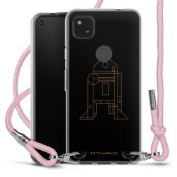 New Carry Case Transparent Stoff rosa/silber