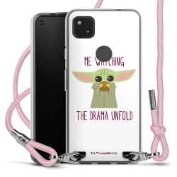 New Carry Case Transparent Stoff rosa/silber