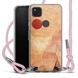 New Carry Case Transparent Stoff rosa/silber