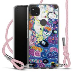 New Carry Case Transparent Stoff rosa/silber