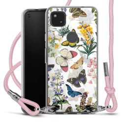 New Carry Case Transparent Stoff rosa/silber