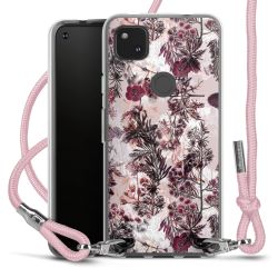 New Carry Case Transparent Stoff rosa/silber