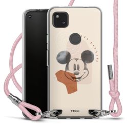 New Carry Case Transparent Stoff rosa/silber