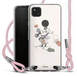 New Carry Case Transparent Stoff rosa/silber