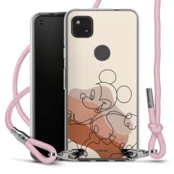 New Carry Case Transparent Stoff rosa/silber