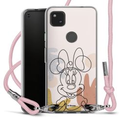 New Carry Case Transparent Stoff rosa/silber