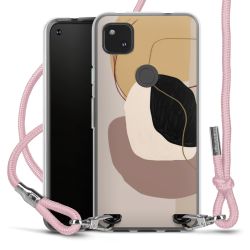 New Carry Case Transparent Stoff rosa/silber