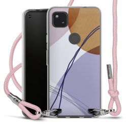 New Carry Case Transparent Stoff rosa/silber