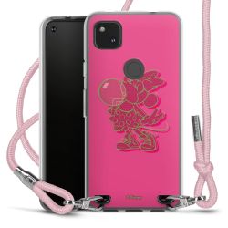 New Carry Case Transparent Stoff rosa/silber