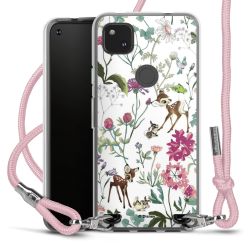 New Carry Case Transparent Stoff rosa/silber