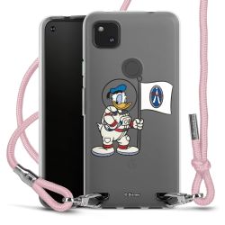 New Carry Case Transparent Stoff rosa/silber