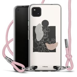 New Carry Case Transparent Stoff rosa/silber