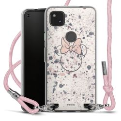 New Carry Case Transparent Stoff rosa/silber