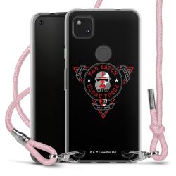 New Carry Case Transparent Stoff rosa/silber