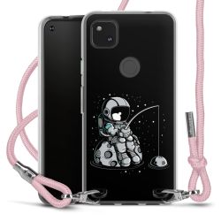 New Carry Case Transparent Stoff rosa/silber