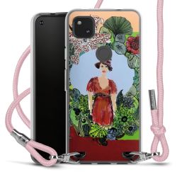 New Carry Case Transparent Stoff rosa/silber