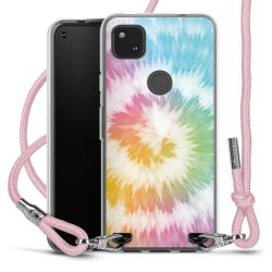 New Carry Case Transparent Stoff rosa/silber