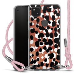 New Carry Case Transparent Stoff rosa/silber