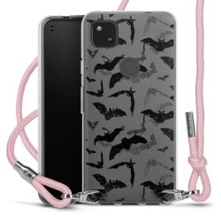 New Carry Case Transparent Stoff rosa/silber