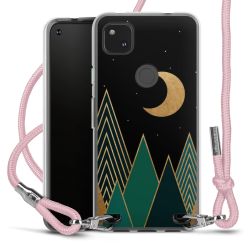 New Carry Case Transparent Stoff rosa/silber