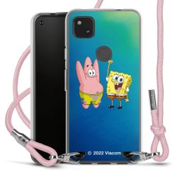 New Carry Case Transparent Stoff rosa/silber