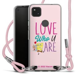 New Carry Case Transparent Stoff rosa/silber