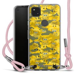 New Carry Case Transparent Stoff rosa/silber