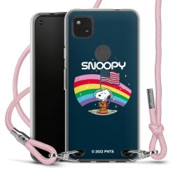 New Carry Case Transparent Stoff rosa/silber