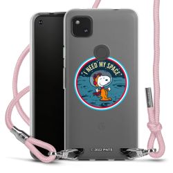 New Carry Case Transparent Stoff rosa/silber