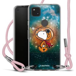 New Carry Case Transparent Stoff rosa/silber