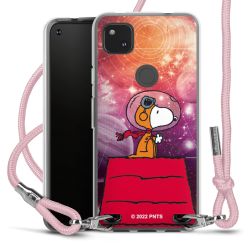 New Carry Case Transparent Stoff rosa/silber