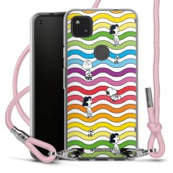 New Carry Case Transparent Stoff rosa/silber