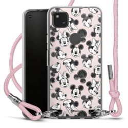 New Carry Case Transparent Stoff rosa/silber