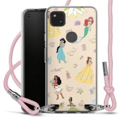 New Carry Case Transparent Stoff rosa/silber