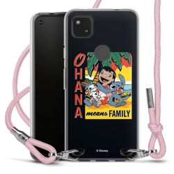 New Carry Case Transparent Stoff rosa/silber