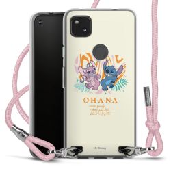 New Carry Case Transparent Stoff rosa/silber