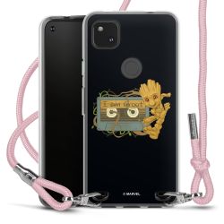 New Carry Case Transparent Stoff rosa/silber