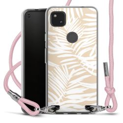 New Carry Case Transparent Stoff rosa/silber