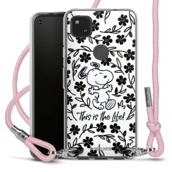 New Carry Case Transparent Stoff rosa/silber