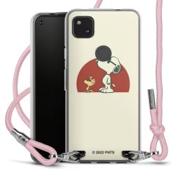 New Carry Case Transparent Stoff rosa/silber