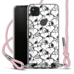 New Carry Case Transparent Stoff rosa/silber