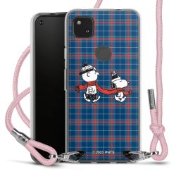 New Carry Case Transparent Stoff rosa/silber