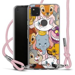 New Carry Case Transparent Stoff rosa/silber