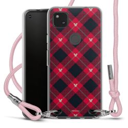 New Carry Case Transparent Stoff rosa/silber