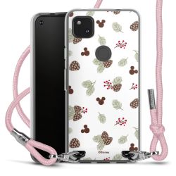 New Carry Case Transparent Stoff rosa/silber