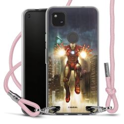 New Carry Case Transparent Stoff rosa/silber