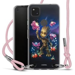 New Carry Case Transparent Stoff rosa/silber