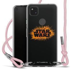 New Carry Case Transparent Stoff rosa/silber