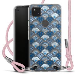 New Carry Case Transparent Stoff rosa/silber