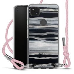 New Carry Case Transparent Stoff rosa/silber